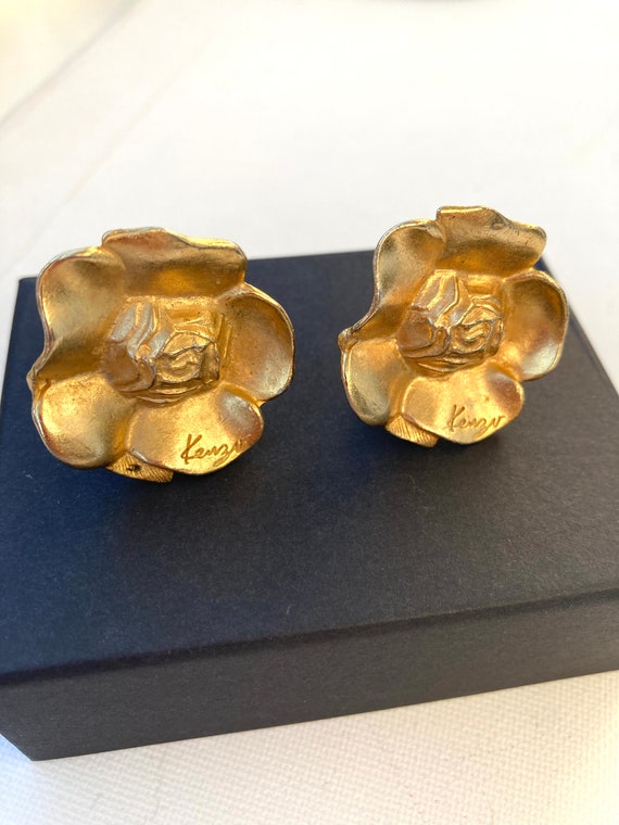 EU VINTAGE FLOWER BOUQUET DESIGN EAR CLIPS MADE IN WEST