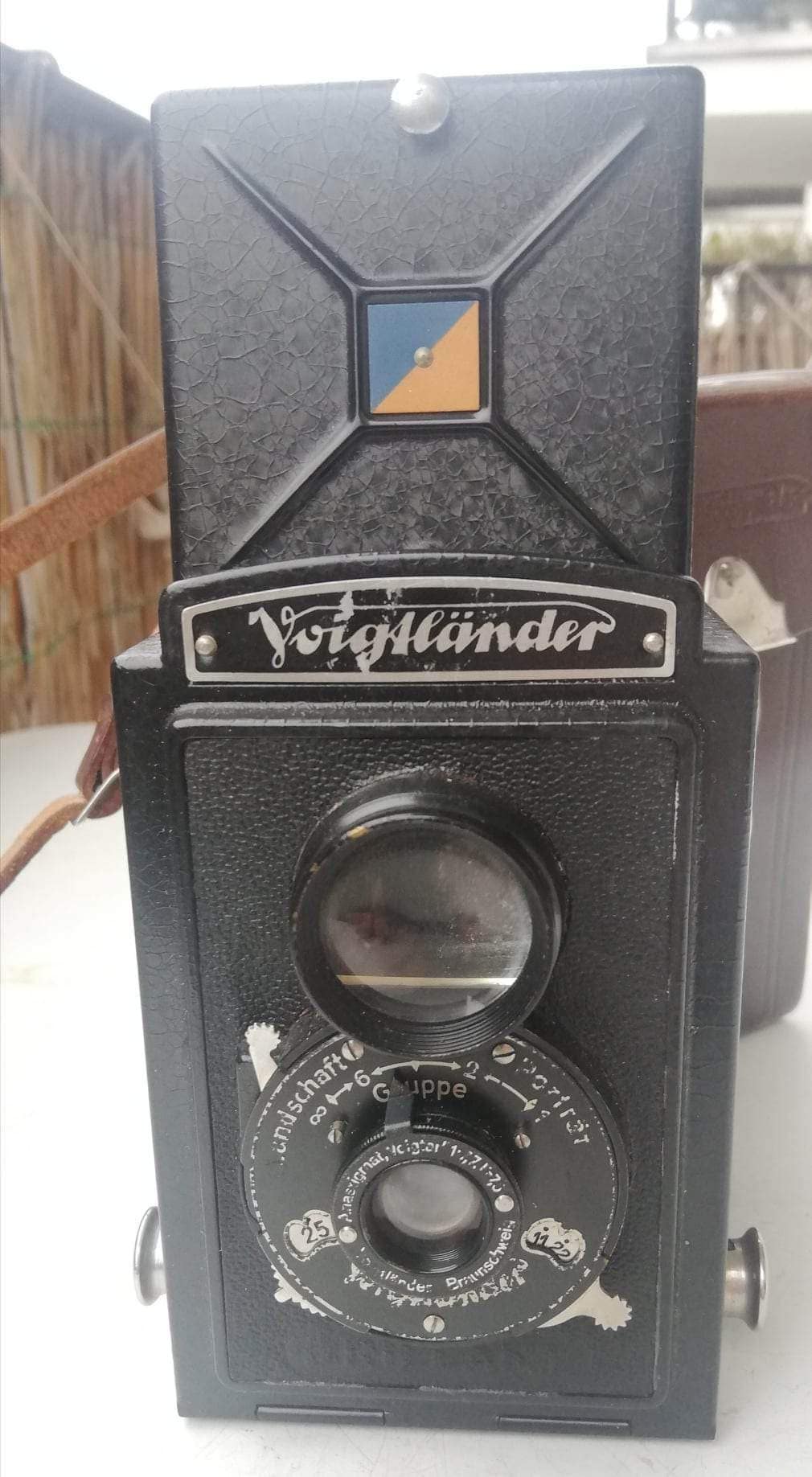Appareil Photo Ancien Voigtländer Brillant Avec Son étui – Argentique, Fonctionnel