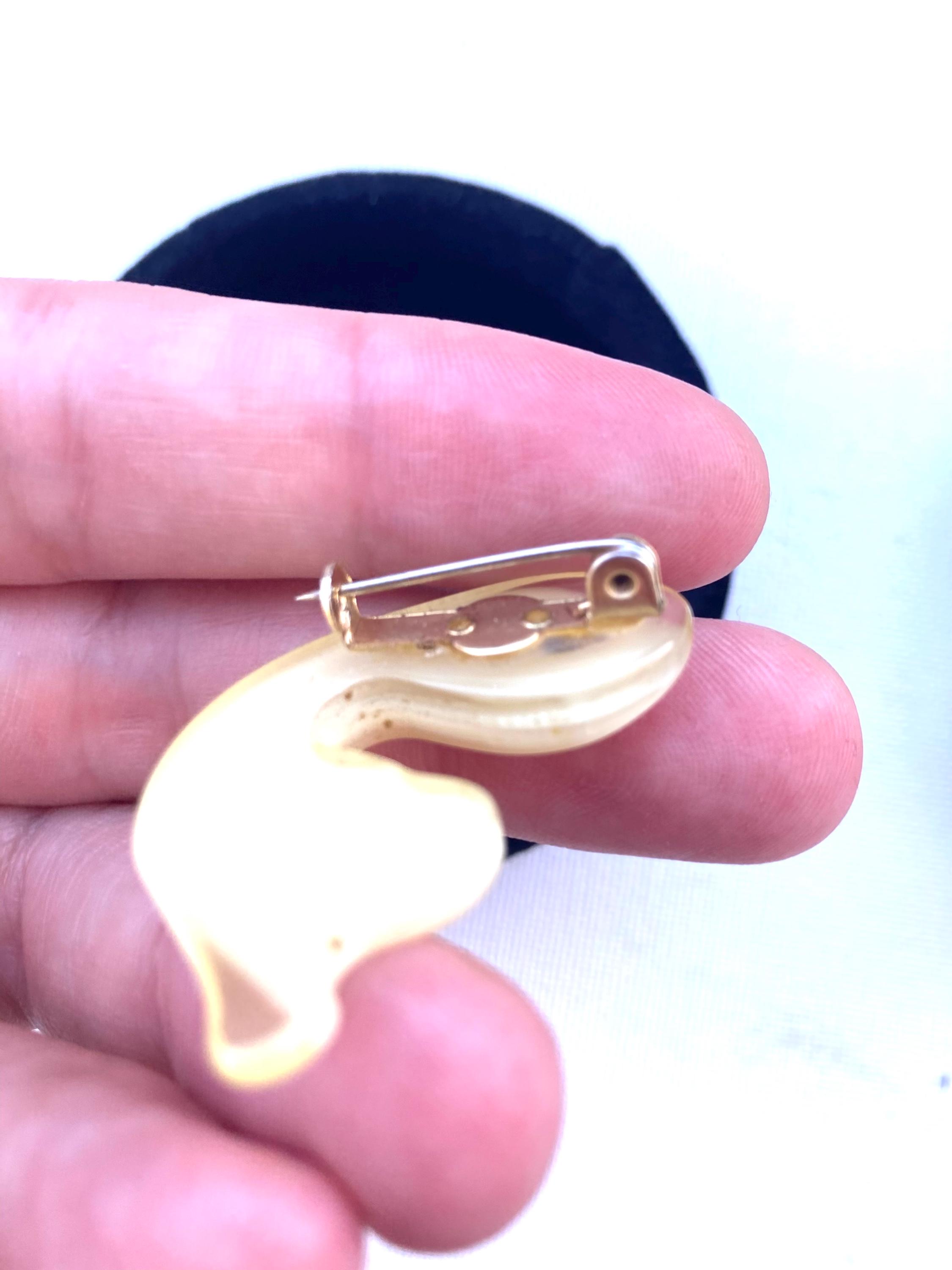 Broche Pin's Poisson Plastique Vintage - Modèle 427 / Via Paris, Occasion état Neuf