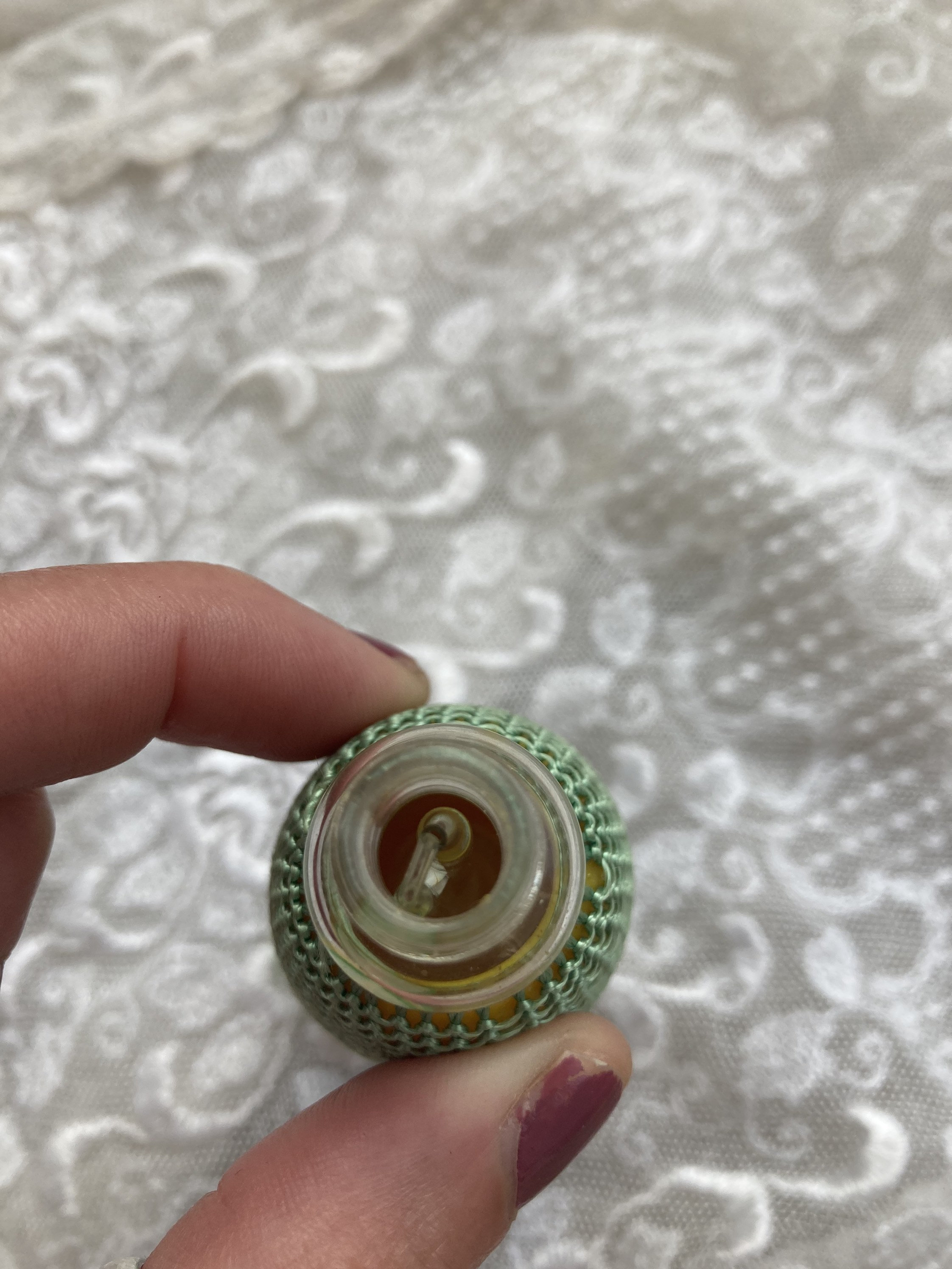 Vintage Green Bora Parfum Bottle Atomizer - Etsy