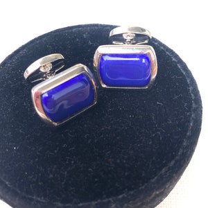 Vintage rectangle Halcyon Days cufflinks
