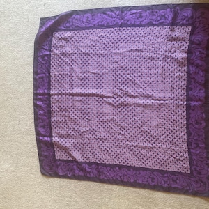 Vintage purple silk scarf ByBlos