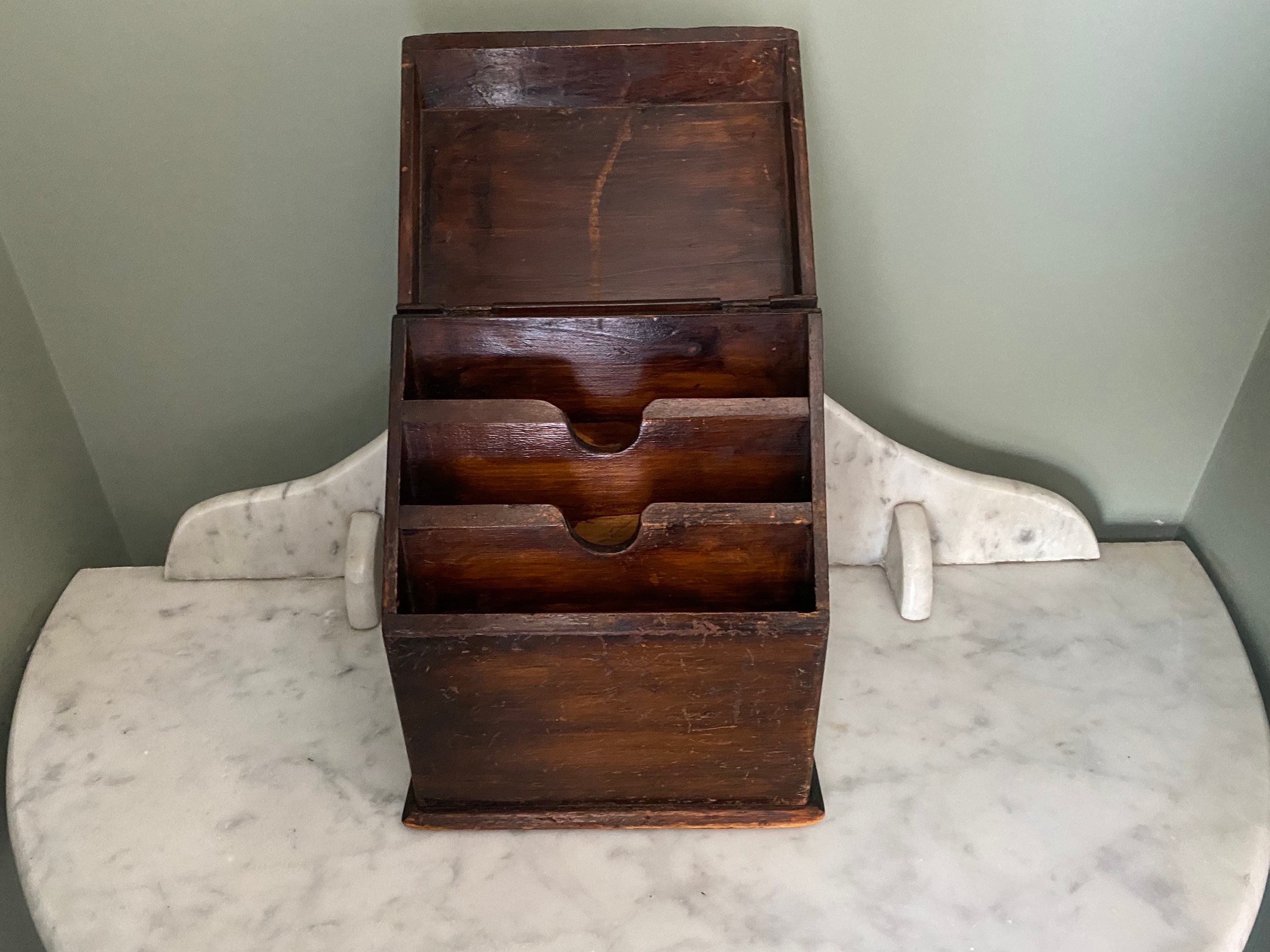 Victorian Antique Hand Made Letter Rack, Desk Tidy, Desk Organiser. Etsy