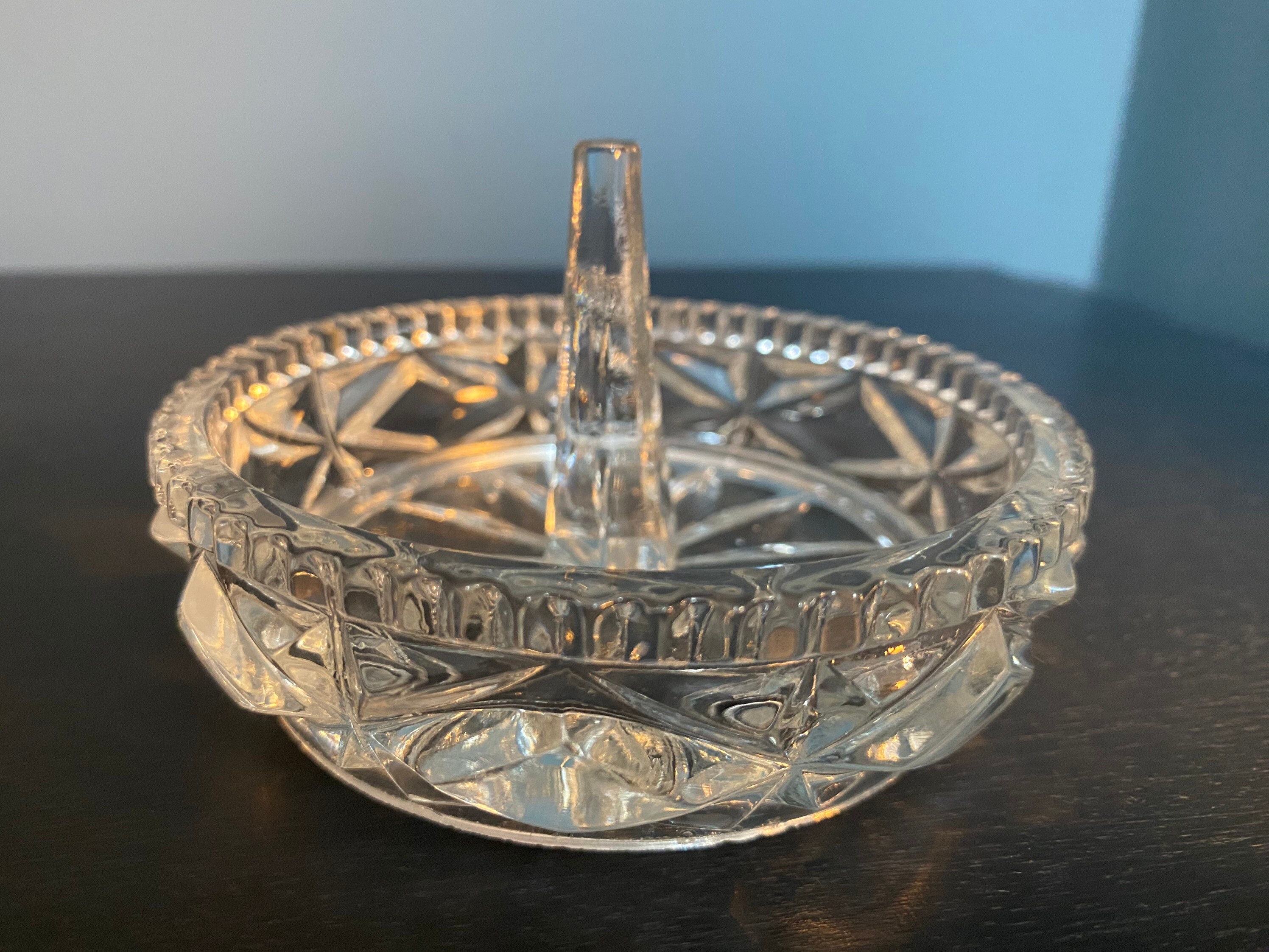 Vintage Art Deco Dressing Table Accessory Ring Dish Trinket Dish. Width