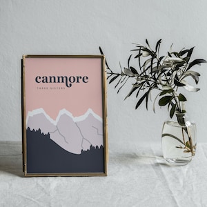 Canmore | Three Sisters | Art Print | Multiple Colours Available