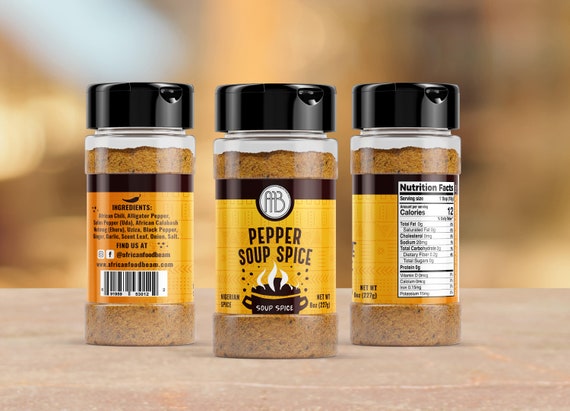 Authentic Pepper Soup Seasoning 2-5 oz Pack, No MSG – My Black Pantry