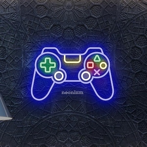 Game Console Neon Sign,  LED Light for Gaming Room, Console Room Decor, Video Game Wall Art, Gamer Gift, Man Cave Sign