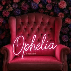 Letrero de neón con nombre personalizado para dormitorio infantil. Lámpara de neón con nombre personalizado para habitación infantil. Regalo para niño o niña.