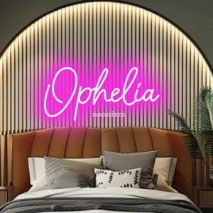 Neon Leuchtschild für Kinder - Kinderzimmer Dekor - Kinderzimmer Namensschild - Baby Namensschild - Personalisierte Geschenke für Kinder - Leuchtreklame Schlafzimmer
