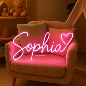 Custom Neon Name Sign for Kids, Personalized Neon Sign Bedroom, Nursery Name Sign, Light Up Name Sign, Birthday Gift for Kids