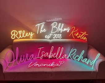 Custom Neon Sign / Neon signs / Neon light sign / Name neon sign / Neon sign bedroom / Neon bar sign /Neon LED light sign/Wedding neon signs
