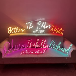 Custom Neon Sign / Neon signs / Neon light sign / Name neon sign / Neon sign bedroom / Neon bar sign /Neon LED light sign/Wedding neon signs