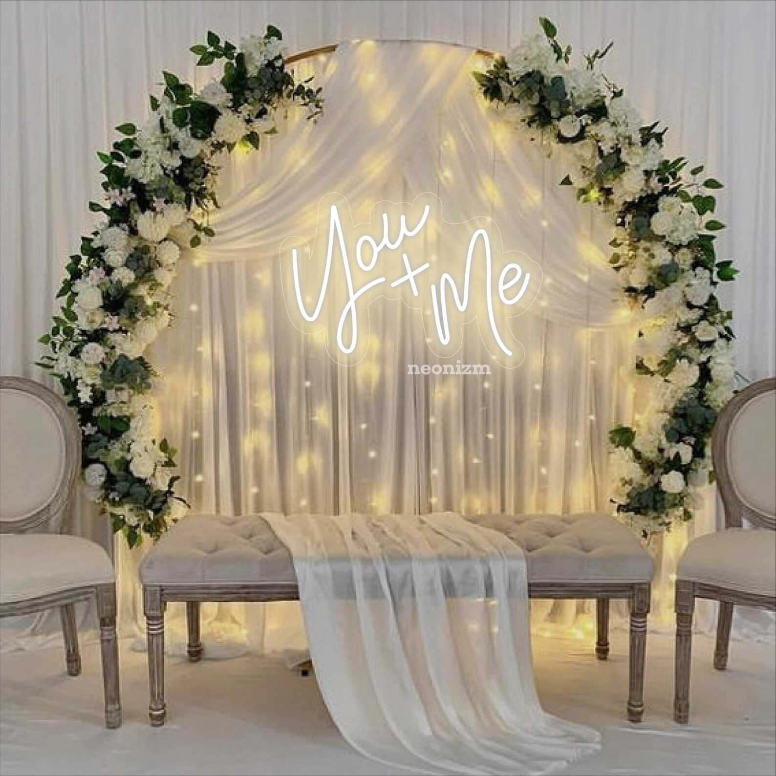 Engegment Led Sign You and Me Neon Sign – Custom Wedding & Engagement LED Sign – Romantic ...