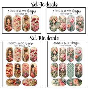 Boho Floral Boho chic Nail Decals, Wildflower Nail Stickers, Spring Nail Art, Festival Nails, Aesthetic Manicure, Nail Designs