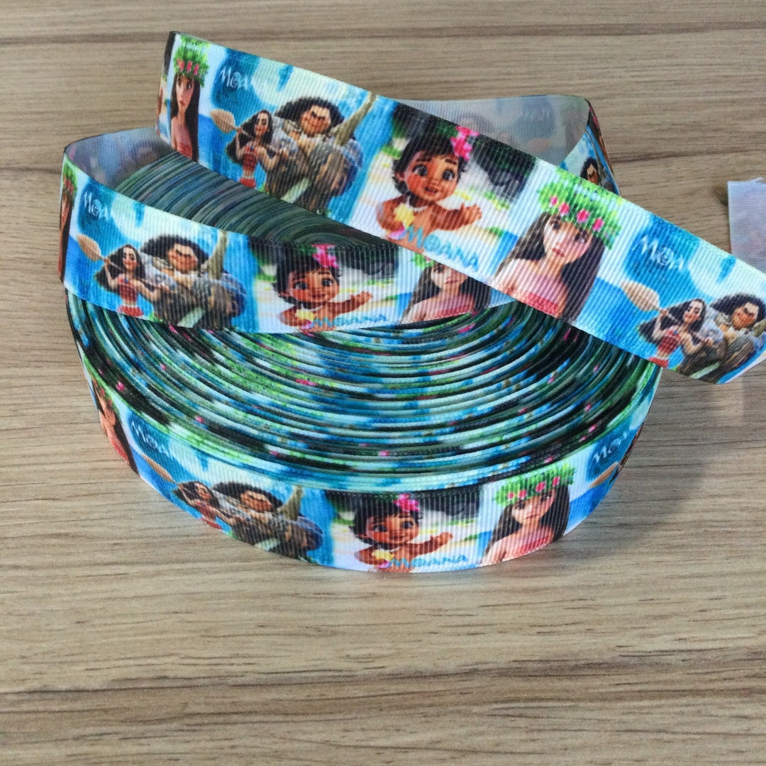 Moana Grosgrain Character Ribbon by the Yard - Etsy