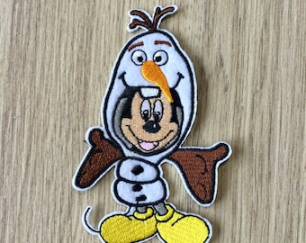 Olaf Mickey embroidered Patch