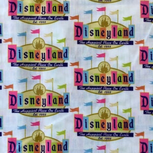 Offcut Disneyland sign fabric