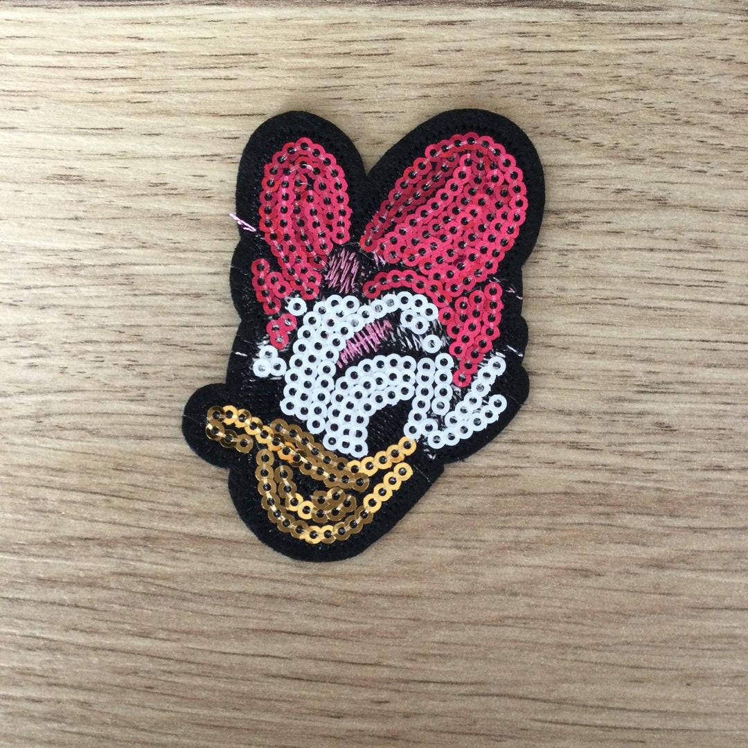 Sequin Daisy Duck Embroidered Patch Etsy