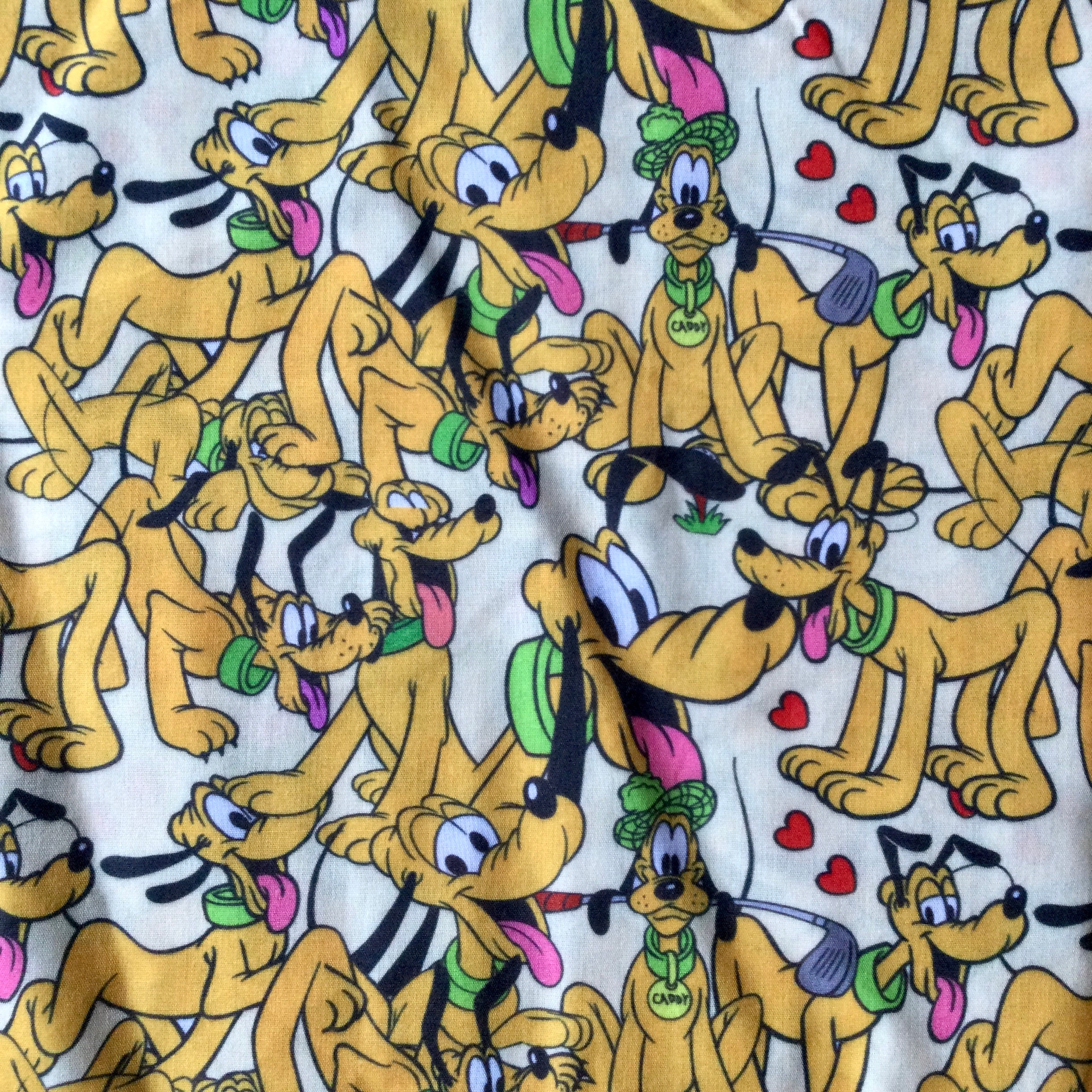 Disney Dogs Fabric 100% Cotton Fabric by the Yard Pluto Dalmatians Stitch  Doug Max and More Collage