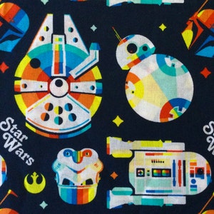 Retro Star Wars character fabric
