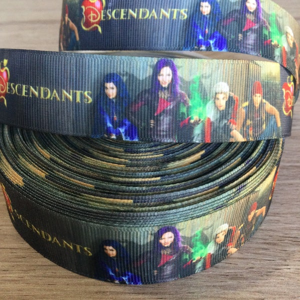 Cinta de personajes de Descendants Grosgrain