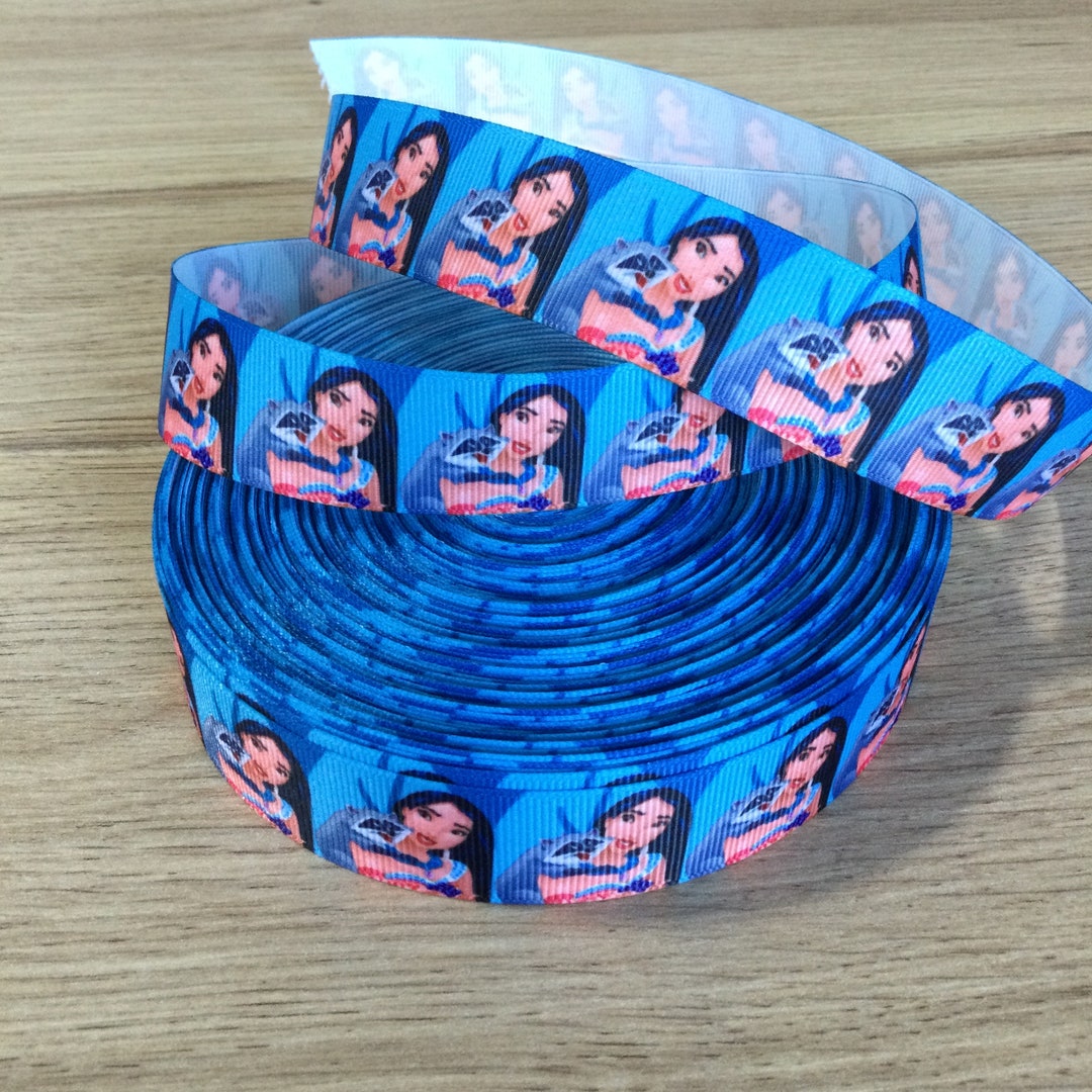 Poca Ribbon Pocahontas Grosgrain Character Ribbon by the Yard - Etsy UK