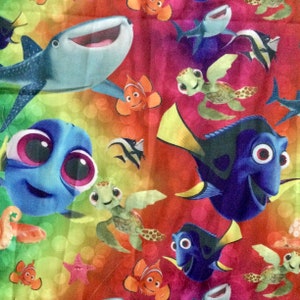 Offcut Nemo character fabric