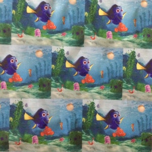 Offcut Nemo character fabric