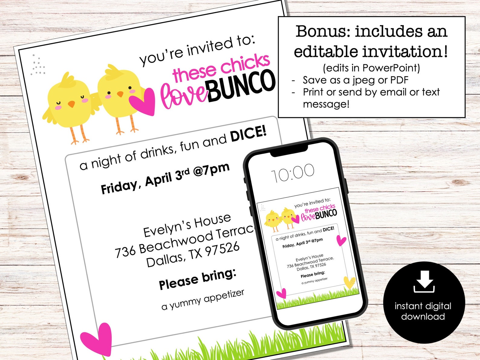 Spring Bunco Game Score Sheets April Bunco Printable Score - Etsy