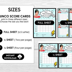 Retro Bunco Score Sheets, What number are we on? Bunco, Bunco Printable, Vintage Bunco Table Markers, Funny Bunco Party, Ladies Night Bunco