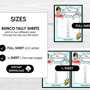 Retro Bunco Score Sheets, What number are we on? Bunco, Bunco Printable, Vintage Bunco Table Markers, Funny Bunco Party, Ladies Night Bunco
