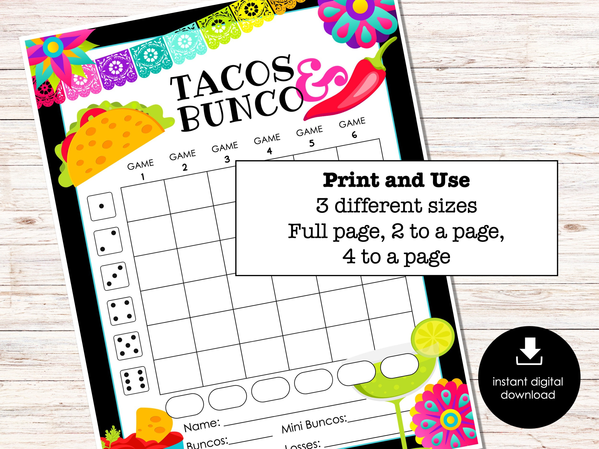 Taco Bunco Score Sheets Mexican Party Bunco Bunco Score Etsy Taco Bunco Score Sheets Mexican Party Bunco Bunco Score Etsy