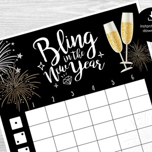 New Year's Eve Bunco Score Sheets, Bunco Score Sheets for New Year ...