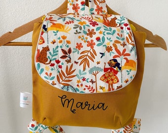 Sac à dos maternelle, sac à dos enfant, sac à dos crèche, sac à dos enfant personnalisé en coton