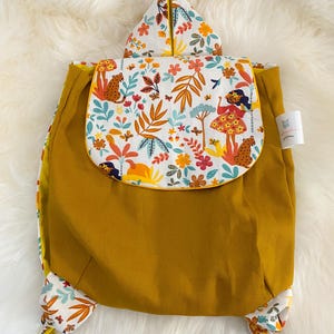 Sac à dos maternelle pour enfant en coton, idéal pour école ou crèche