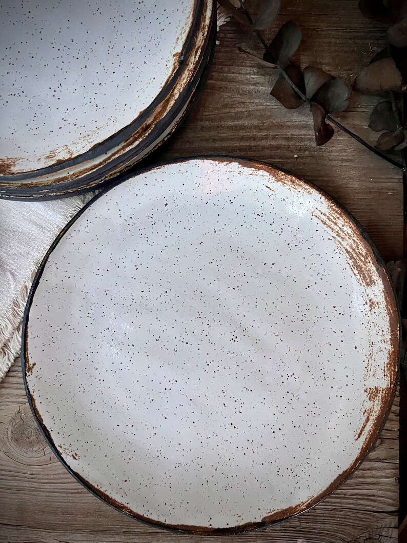 11 Ceramic Plate, Handmade Plate, Rustic Plate, Housewarming Plates, Handmade Ceramic Plate, Housewarming Gift, Handmade Pottery Plates afbeelding 3