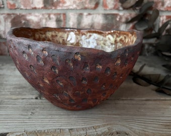 Ceramic Bowl, Handmade Bowl, Rustic Bowl, Farmhouse Stoneware, Handmade Ceramic Bowl, Ceramic Serving Bowl, Irregular Bowl, Mothers Day Gift