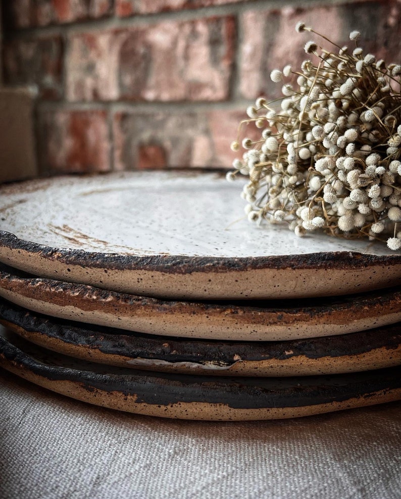 Ceramic Plate, Handmade Plate, Rustic Plate, Housewarming Plates, Handmade Ceramic Plate, Housewarming Gift, Handmade Pottery Plates image 6