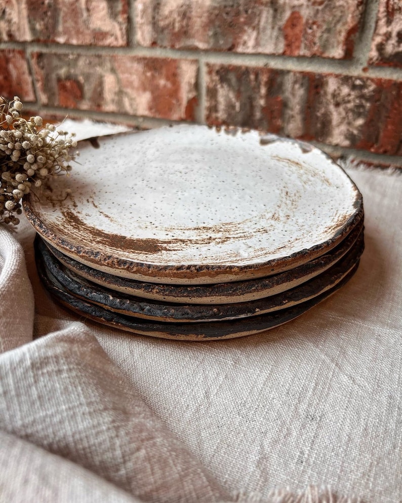 Ceramic Plate, Handmade Plate, Rustic Plate, Housewarming Plates, Handmade Ceramic Plate, Housewarming Gift, Handmade Pottery Plates image 1