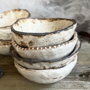 Ceramic Bowls, Rustic Bowl, Minimalist Stoneware, Handmade Ceramic Bowls, Ceramic Soup Bowl, Freeform Bowls, Rustic Pottery