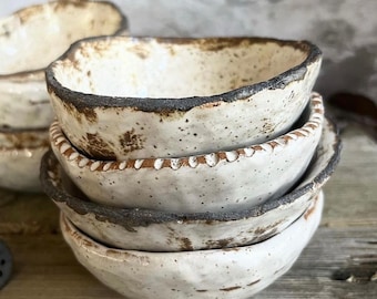 Ceramic Bowls, Rustic Bowl, Minimalist Stoneware, Handmade Ceramic Bowls, Ceramic Soup Bowl, Freeform Bowls, Rustic Pottery