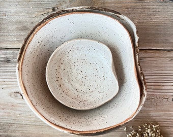 Ceramic Bowl, Handmade Bowl, Rustic Bowl, Minimalist Stoneware, Handmade Ceramic Bowl, Ceramic Serving Bowl, Irregular Bowl, Mothers Day Gif