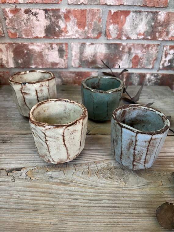 Ceramic Tea Cup, Espresso Cup, Handmade Cup, Pottery Tea Cup, Gift For Mom, Ceramic Mini Cup, No Handle Cup, Farthers Day Gift
