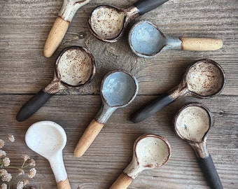 Handmade Spoons, Soup Spoons, Ceramic Spoons, Ceramic Soup Spoons, Minimalist Spoons, Pottery Spoons, Minimalist, Organic Shape, Spoons