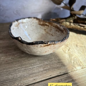 Ceramic Sauce Bowls, Rustic Small Bowls, Sauce Bowls, Pottery Mini Bowls, Small Bowls, Handmade Dipping Sauce Bowls, Condiment Bowls,4”bowl
