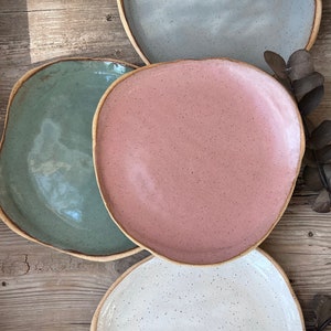 Ceramic Plate, Handmade Plate, Rustic Plate, Housewarming Plates, Handmade Ceramic Plate, Valentine Gift, Handmade Pottery Plates, Set of 4