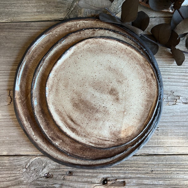 Rustic Ceramic Plates Etsy