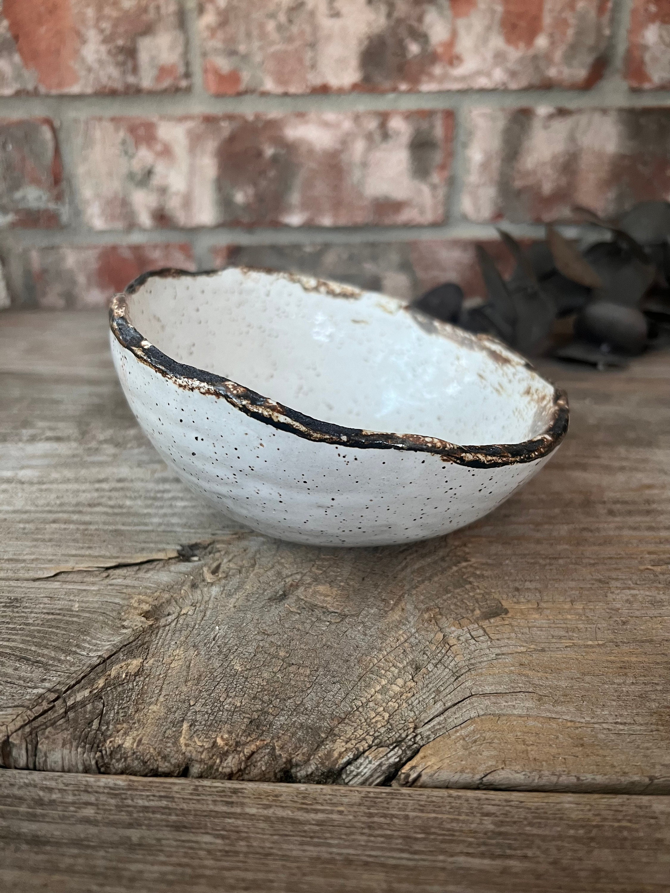 Rustic Small Bowl Ceramic Bowls, Rustic Bowl, Minimalist Stoneware, Handmade Ceramic ...