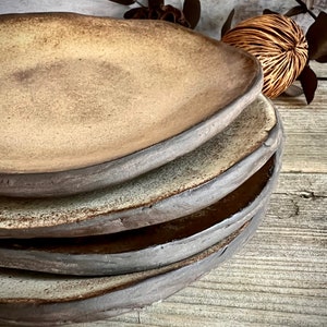Ceramic Plate, Handmade Plate, Rustic Plate, Housewarming Plates, Handmade Ceramic Plate, Housewarming Gift, Irregular Shape Plates image 6