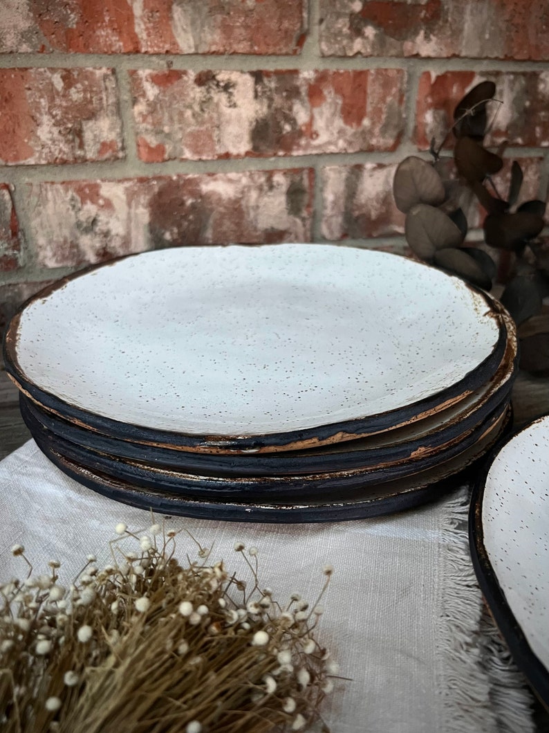 11 Ceramic Plate, Handmade Plate, Rustic Plate, Housewarming Plates, Handmade Ceramic Plate, Housewarming Gift, Handmade Pottery Plates image 6